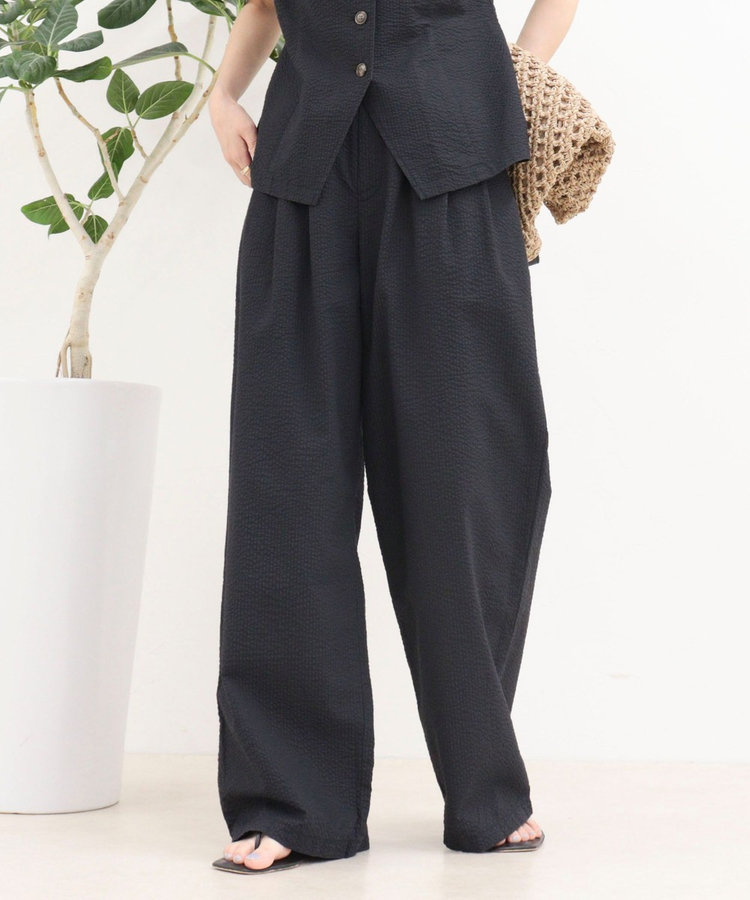 ［WEB限定 SPECIAL SALE！］《セットアップ対応》ギンガム/無地タックパンツ