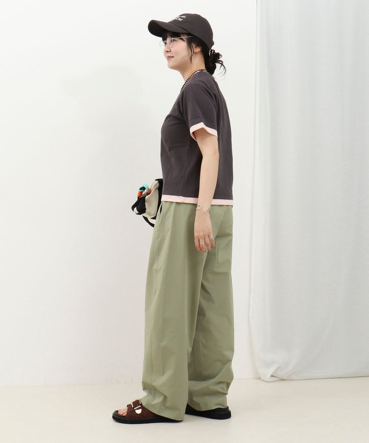 ドライタッチ天竺レイヤード風配色Tee