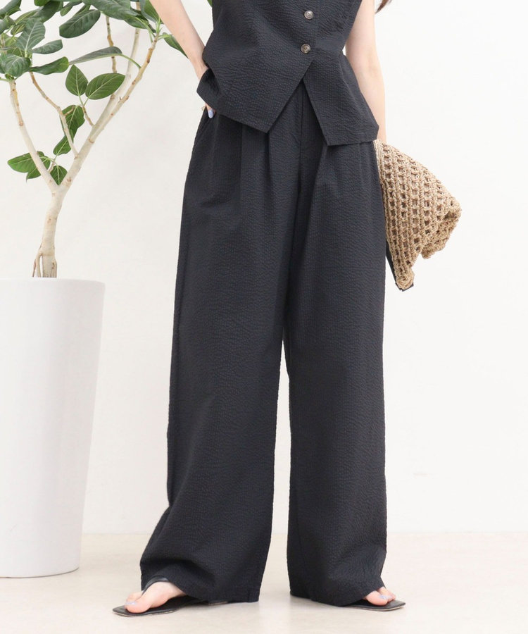 ［WEB限定 SPECIAL SALE！］《セットアップ対応》ギンガム/無地タックパンツ