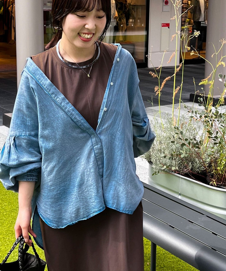 シアーデニムドルマンシャツ（6-0849-2-01-002）｜MICO COULIER