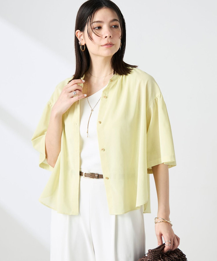 ウォッシャブル袖2ＷAYシアーボイルブラウス