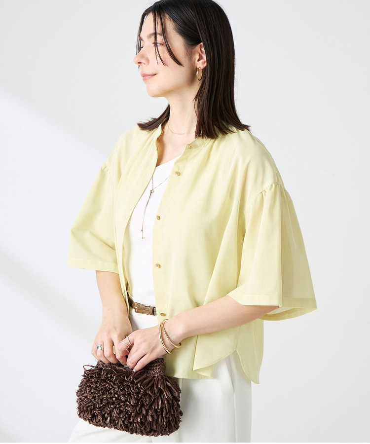ウォッシャブル袖2ＷAYシアーボイルブラウス