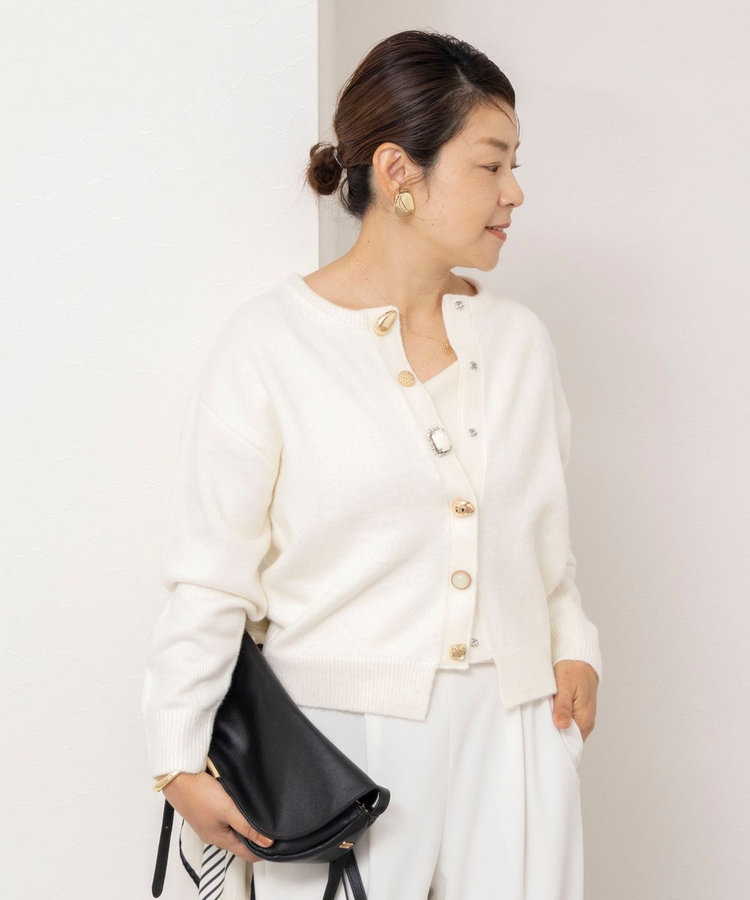 【TORRAZZO DONNA】【林(mayumi_nol)別注】別注ビジューカーディガン