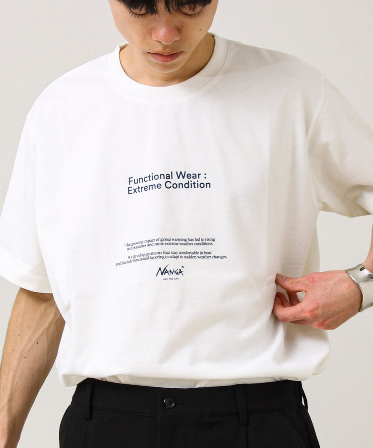 【NANGA×GLOSTER】別注3 Frontprint Tee