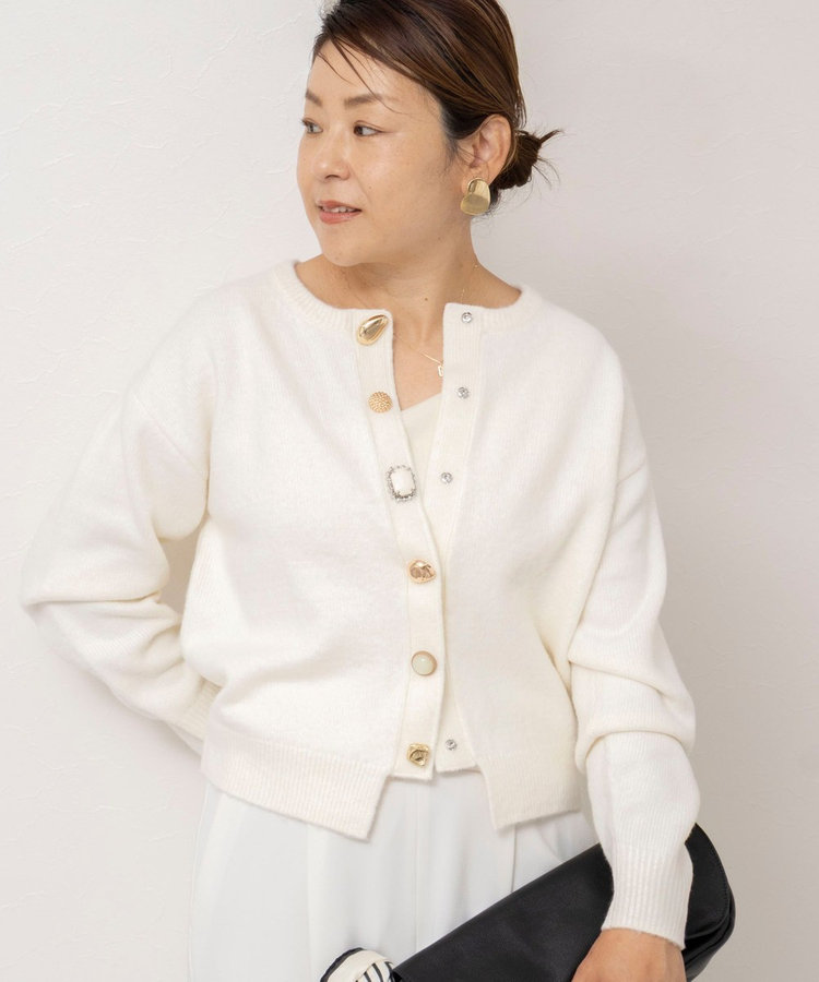 【TORRAZZO DONNA】【林(mayumi_nol)別注】別注ビジューカーディガン