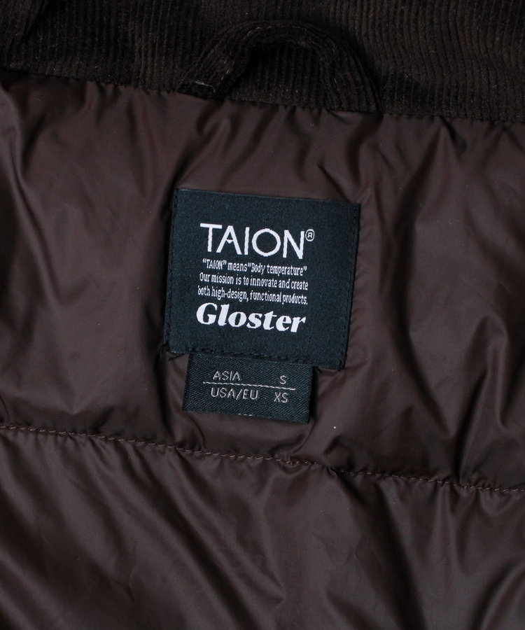 【TAION/タイオン】別注 コーデュロイダウンブルゾン スタンドカラー