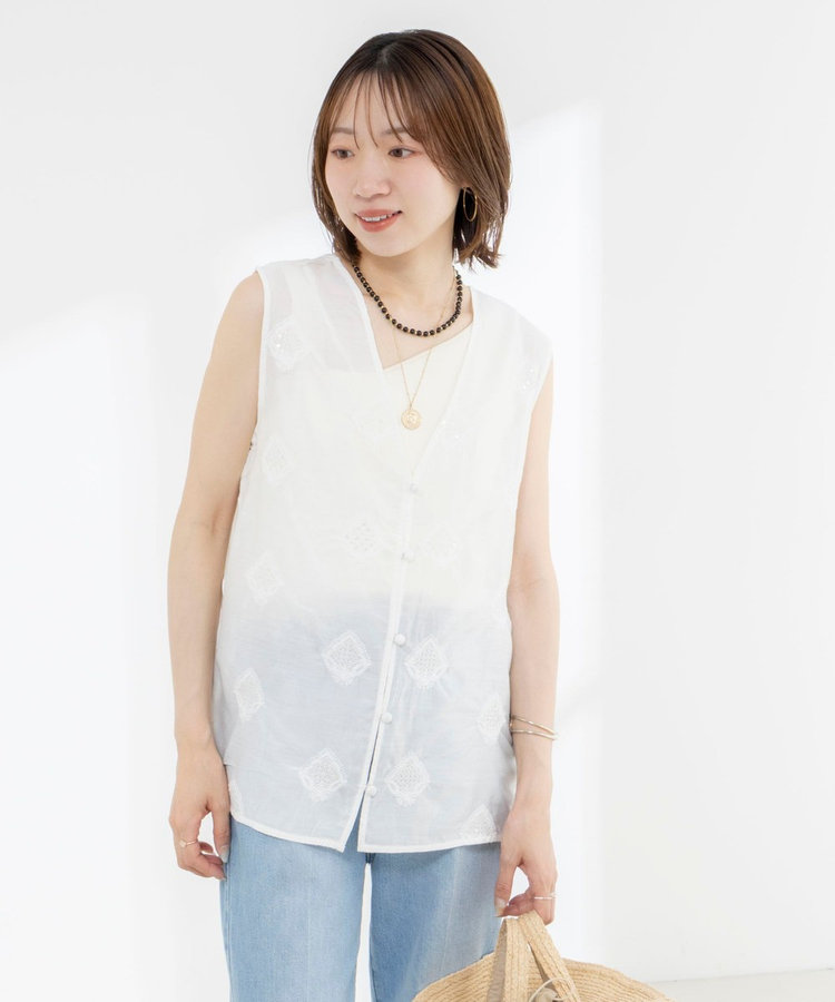 ［WEB限定 SPECIAL SALE！］2WAYインド刺繍ベスト