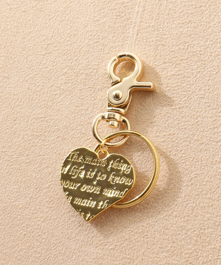 MESSAGE HEART KEY CHARM(メッセージキーチャーム）（4-0441-9-15-003）｜NOLLEY'S(ノーリーズ）｜NOLLEY'S(ノーリーズ）｜women（WOMEN）｜NOLLEY'S  MALL（ノーリーズ モール）