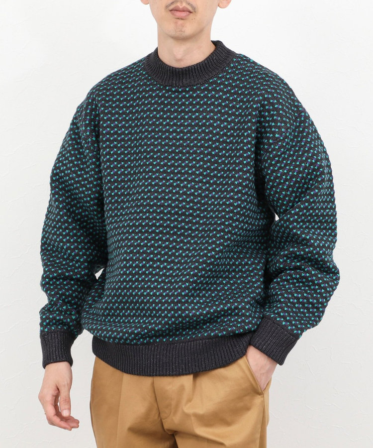 【L.L.Bean/エルエルビーン】Birds-Eye バーズアイニット 白 LL BEAN/エルエルビーン】Wayne Sweater Bird's-Eye/バーズアイニット