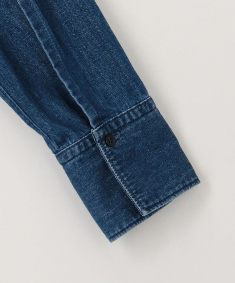 RM denim】刺繍入りビッグデニムシャツ（5-0038-1-01-001）｜Rie
