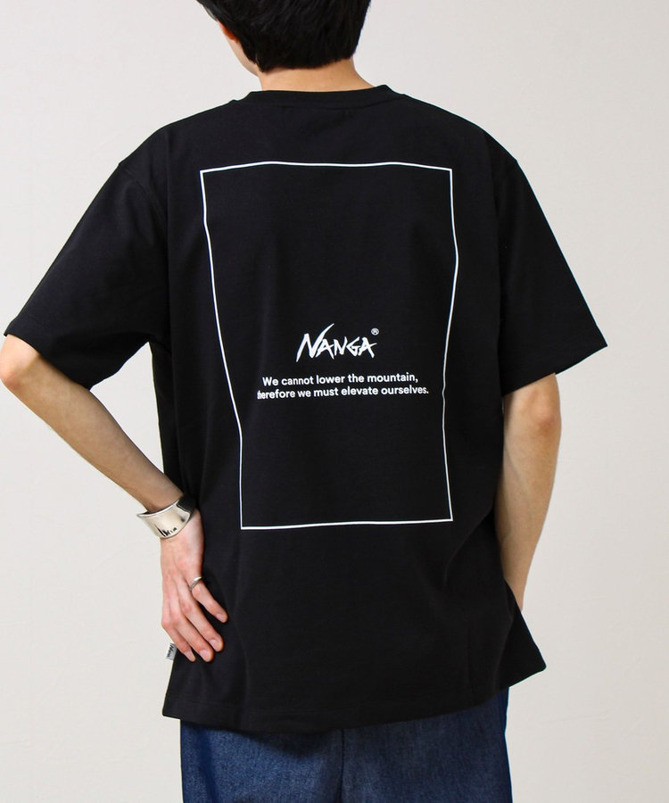 【NANGA×GLOSTER】別注1 Rect Backprint Tee