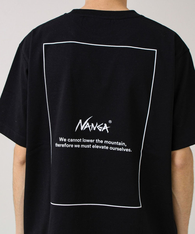 【NANGA×GLOSTER】別注1 Rect Backprint Tee