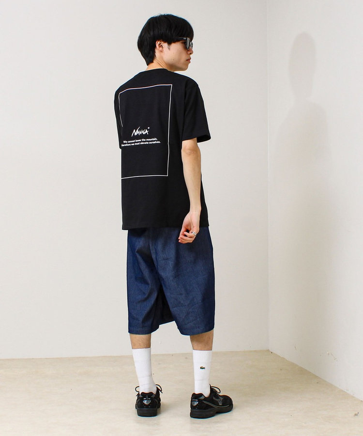 【NANGA×GLOSTER】別注1 Rect Backprint Tee