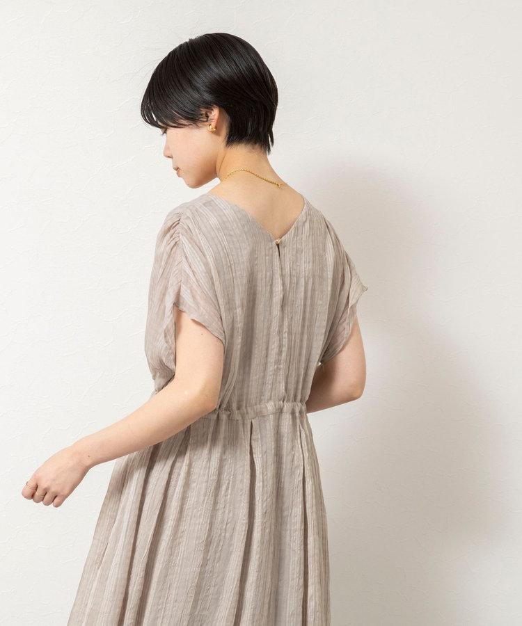 【WEB限定】ウォッシャブルシアーチェックワンピース