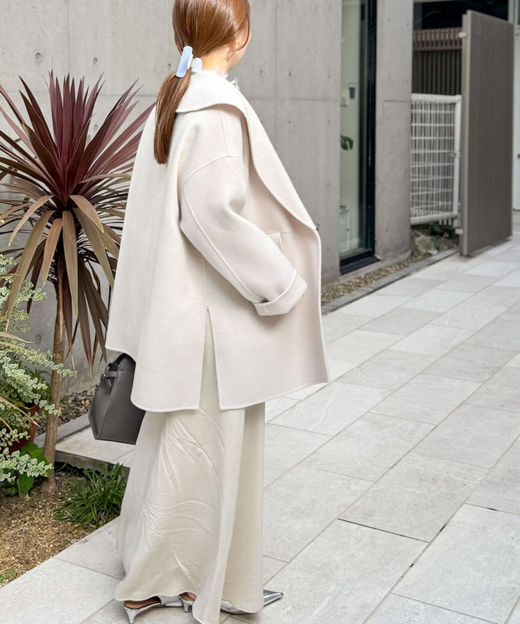 一部WEB限定色】SUPER140リバーショールコート（5-0030-6-08-001