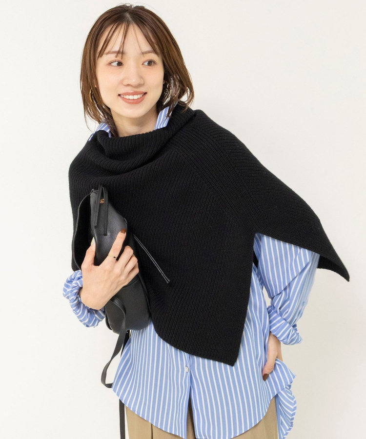 【追加】《手洗い可能》マルチWAYニットポンチョ