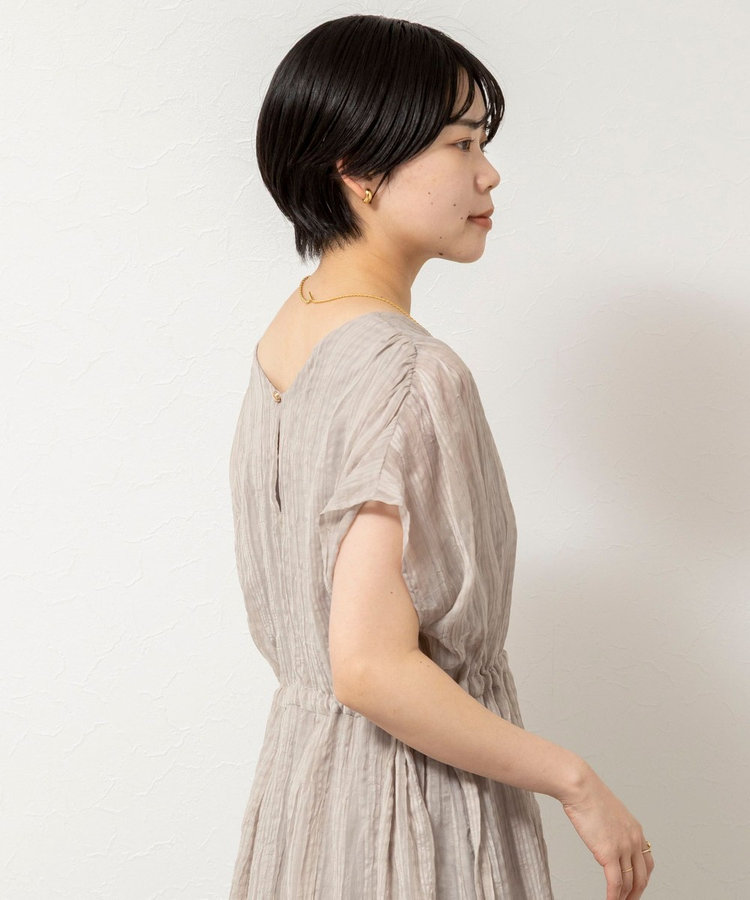 【WEB限定】ウォッシャブルシアーチェックワンピース
