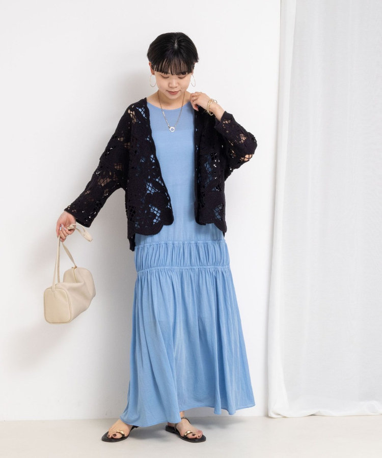 ［WEB限定 SPECIAL SALE！］顔料染マキシ丈ワンピース