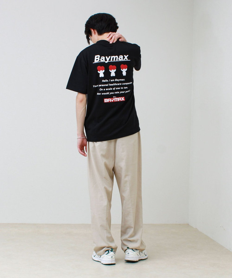 【ユニセックスで着れる】ベイマックス＆スティッチ バックプリントＴ