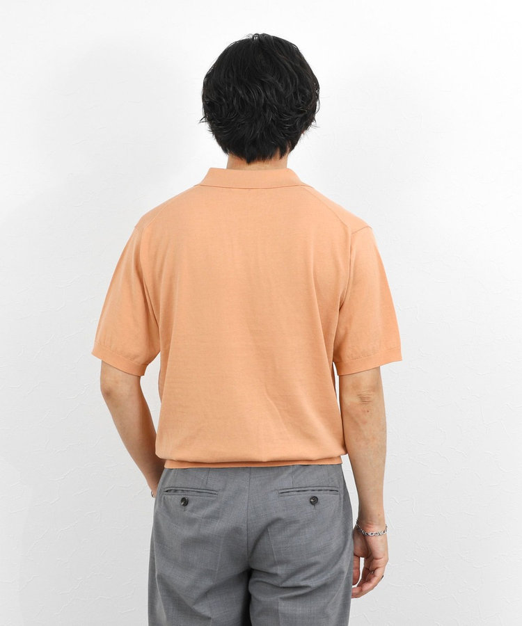 ［WEB限定 TIME SALE！］強撚シルクコットン 成型スキッパーニットポロ 26SS / ウォッシャブル