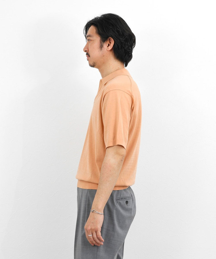 ［WEB限定 TIME SALE！］強撚シルクコットン 成型スキッパーニットポロ 26SS / ウォッシャブル