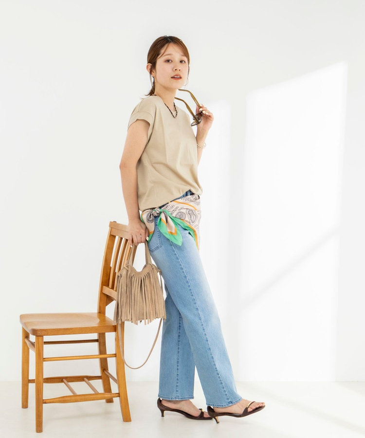 《ノーリーズオリジナル美容Tシャツ》シルクアミノ酸加工オーバーノースリーブ