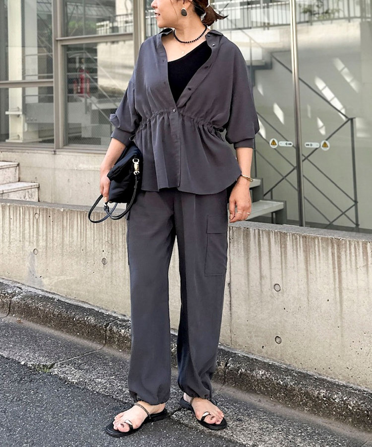 《セットアップ対応》ウォッシャブルサンドウォッシュカーゴパンツ