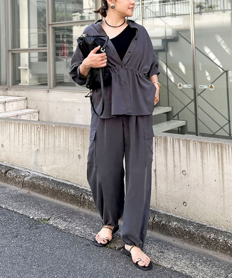 《セットアップ対応》ウォッシャブルサンドウォッシュカーゴパンツ