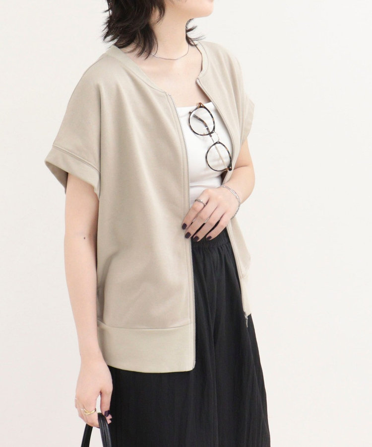 ［WEB限定 SPECIAL SALE！］ミニ裏毛前開きZIPプルオーバー