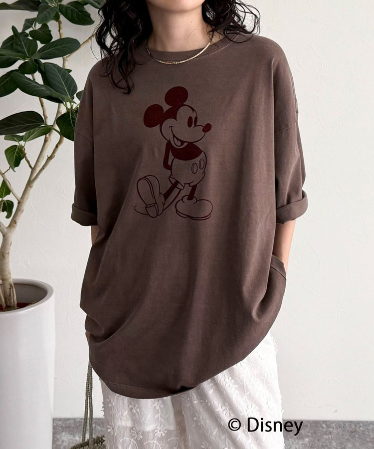 tシャツ 「GOOD ROCK SPEED/グッドロックスピード」Mickey フロッキープリントBIGTシャツ レディース GOOD ROCK SPEED/グッドロックスピード】Mickey フロッキー