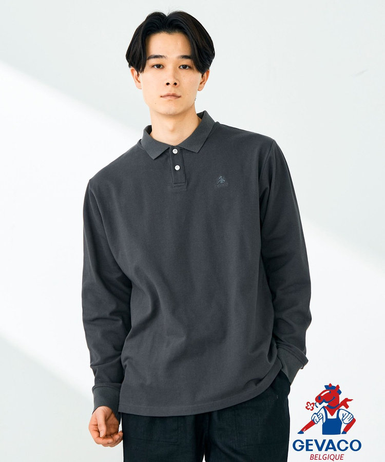 【WEB限定 GW SPECIAL PRICE】【GEVACO/ゲバコ】ロングスリーブ ポロシャツ