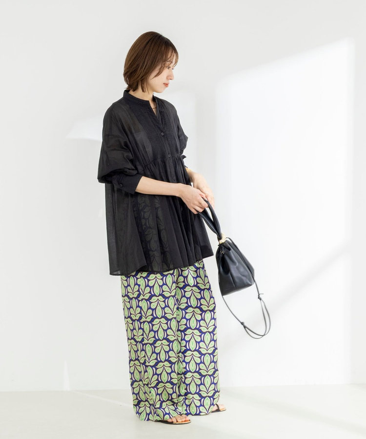 【WEB＆一部店舗限定】【BECシリーズ】綿ボイルピンタックオーバーシャツ