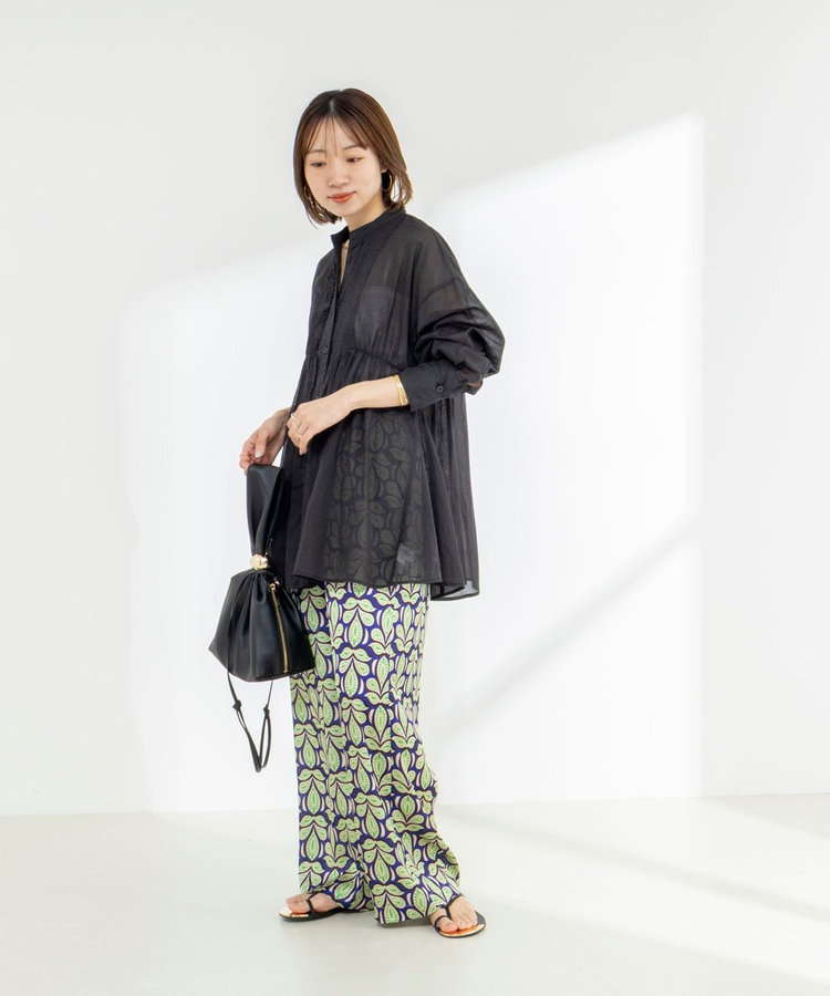 【WEB＆一部店舗限定】【BECシリーズ】綿ボイルピンタックオーバーシャツ