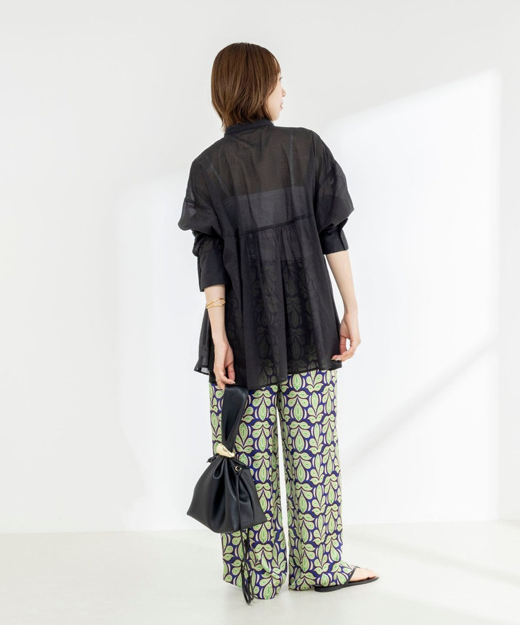 【WEB＆一部店舗限定】【BECシリーズ】綿ボイルピンタックオーバーシャツ