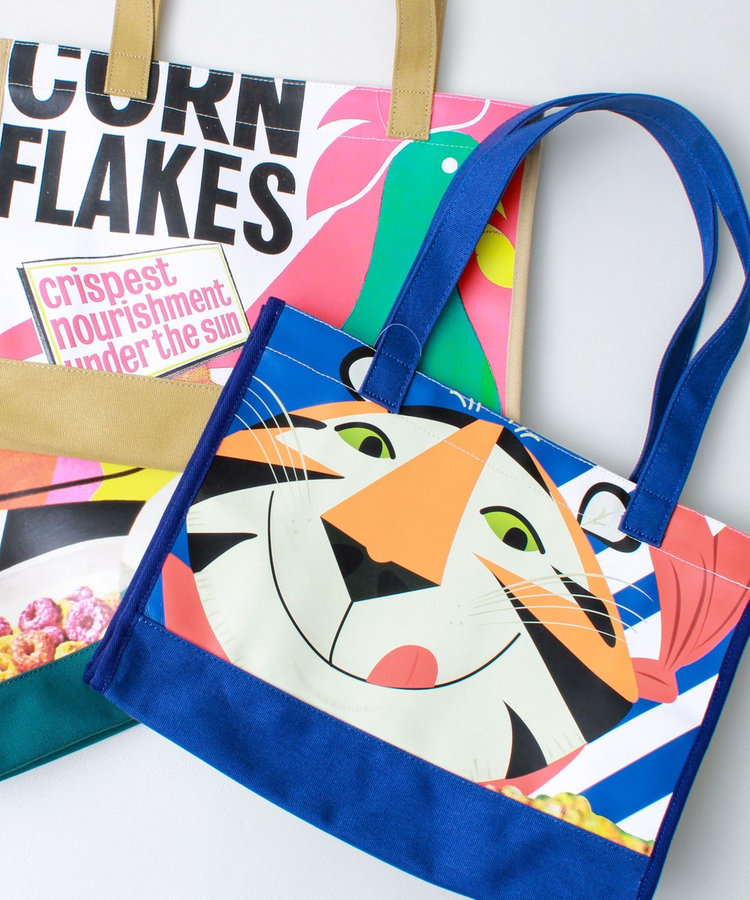 FTL VINTAGE Kelloggs Package print canvas bag