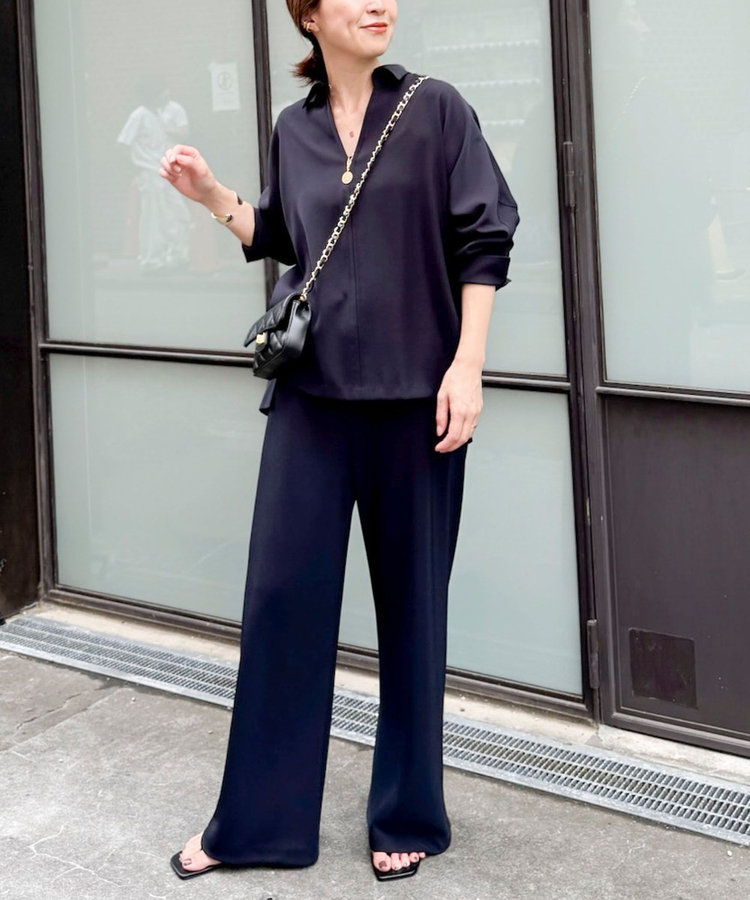 【一部WEB限定カラーアイテム】《セットアップ対応》ウォッシャブルツイルスキッパーシャツ