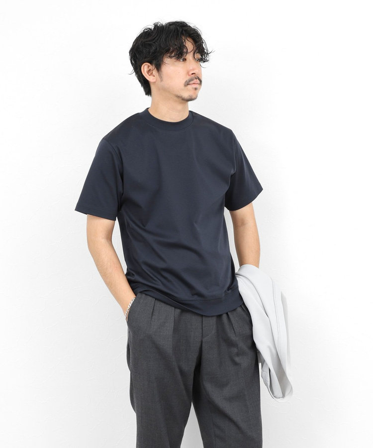 ［WEB限定 SPECIAL SALE！］《ビジカジ対応》シルケットスムース クルーネックドレスTシャツ 26SS