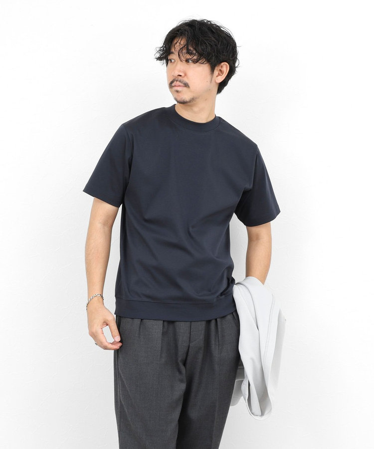 ［WEB限定 SPECIAL SALE！］《ビジカジ対応》シルケットスムース クルーネックドレスTシャツ 26SS