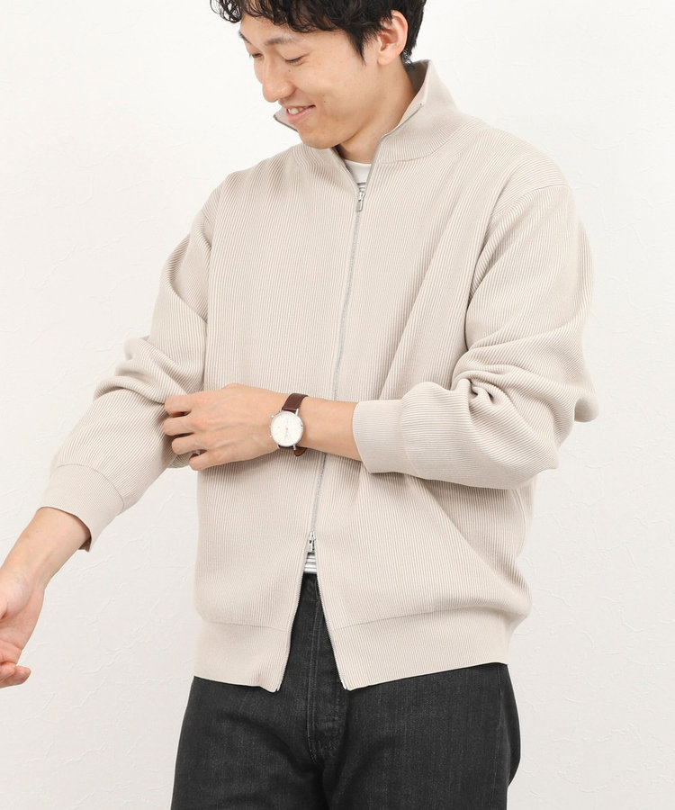 【BATONER/バトナー】HARD TWIST WOOL RIB DRIVERS KNIT ドライバーズニット 26AW