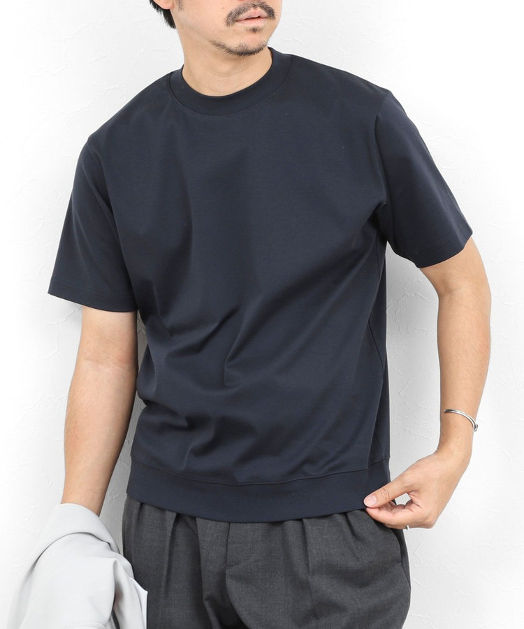 ［WEB限定 SPECIAL SALE！］《ビジカジ対応》シルケットスムース クルーネックドレスTシャツ 26SS