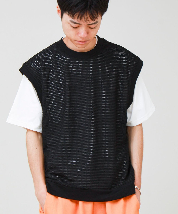 【2点セット】メッシュベスト アンサンブルTEE