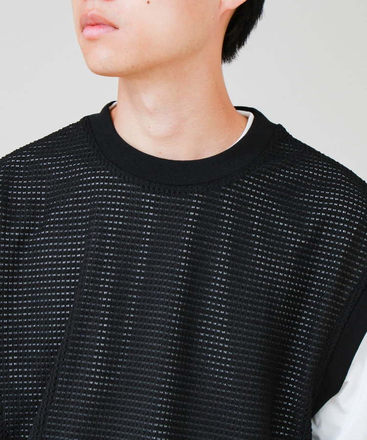 【2点セット】メッシュベスト アンサンブルTEE