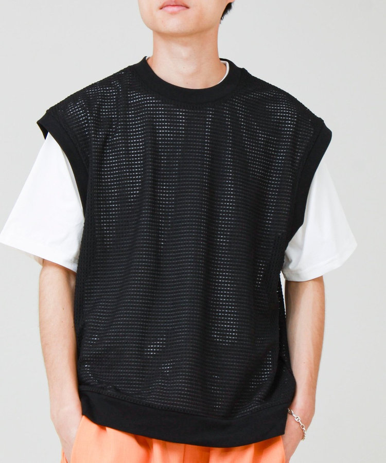 【2点セット】メッシュベスト アンサンブルTEE