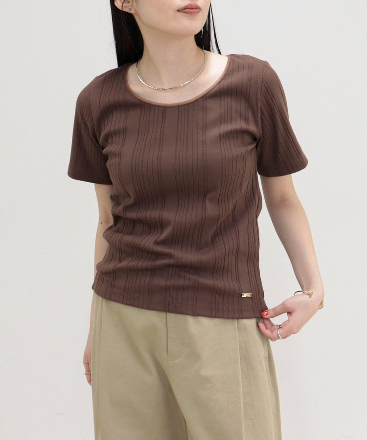 ［WEB限定 SPECIAL SALE！］ランダムテレコ5分袖Tシャツ