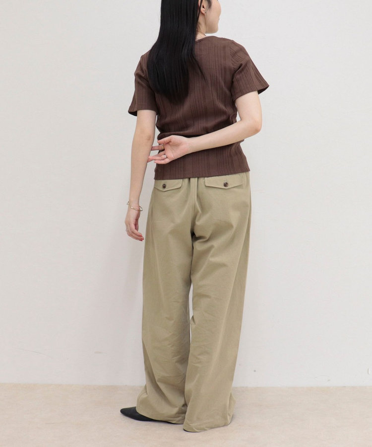 ［WEB限定 SPECIAL SALE！］ランダムテレコ5分袖Tシャツ