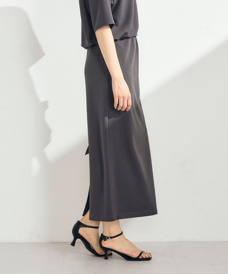 【WEB限定 GW SPECIAL PRICE】カットジョーゼットインゴムタイトスカート