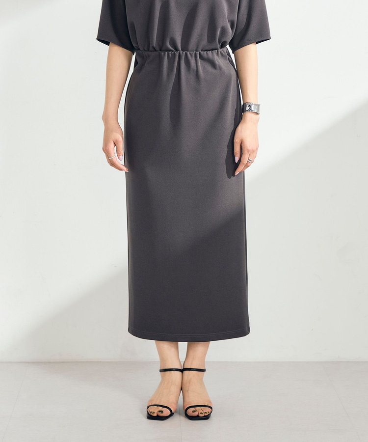 【WEB限定 GW SPECIAL PRICE】カットジョーゼットインゴムタイトスカート