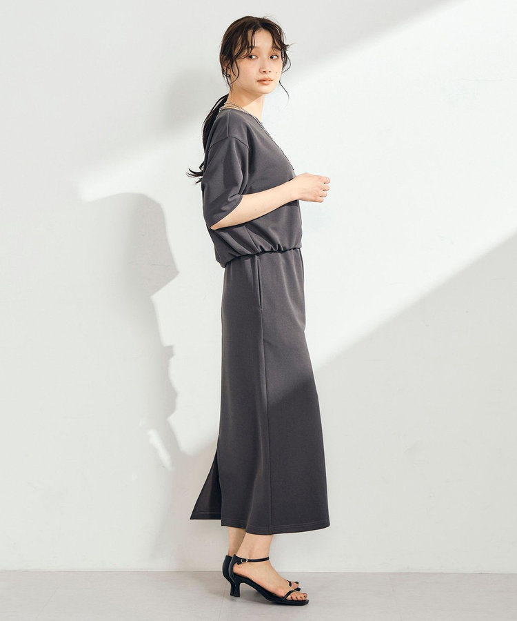 【WEB限定 GW SPECIAL PRICE】カットジョーゼットインゴムタイトスカート