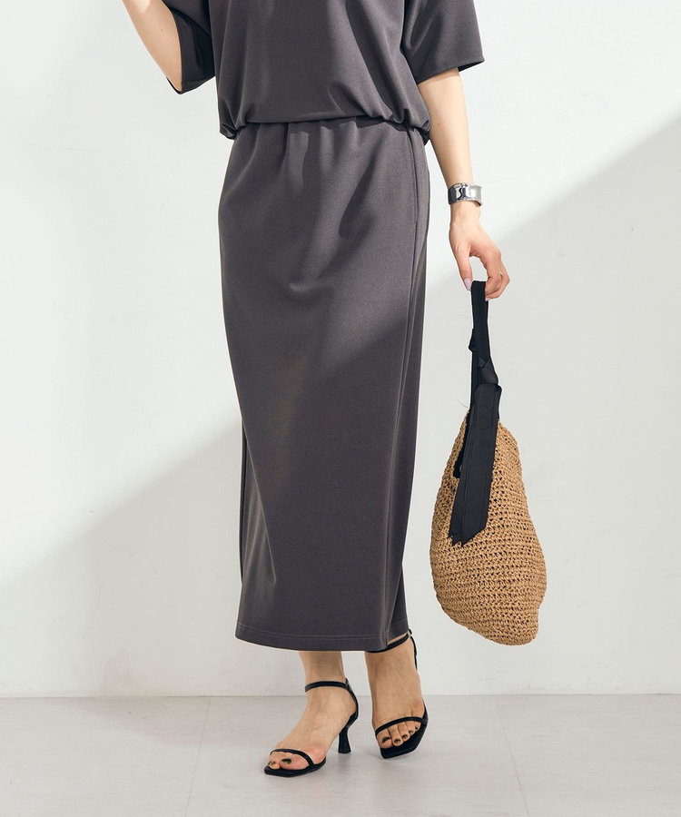 【WEB限定 GW SPECIAL PRICE】カットジョーゼットインゴムタイトスカート