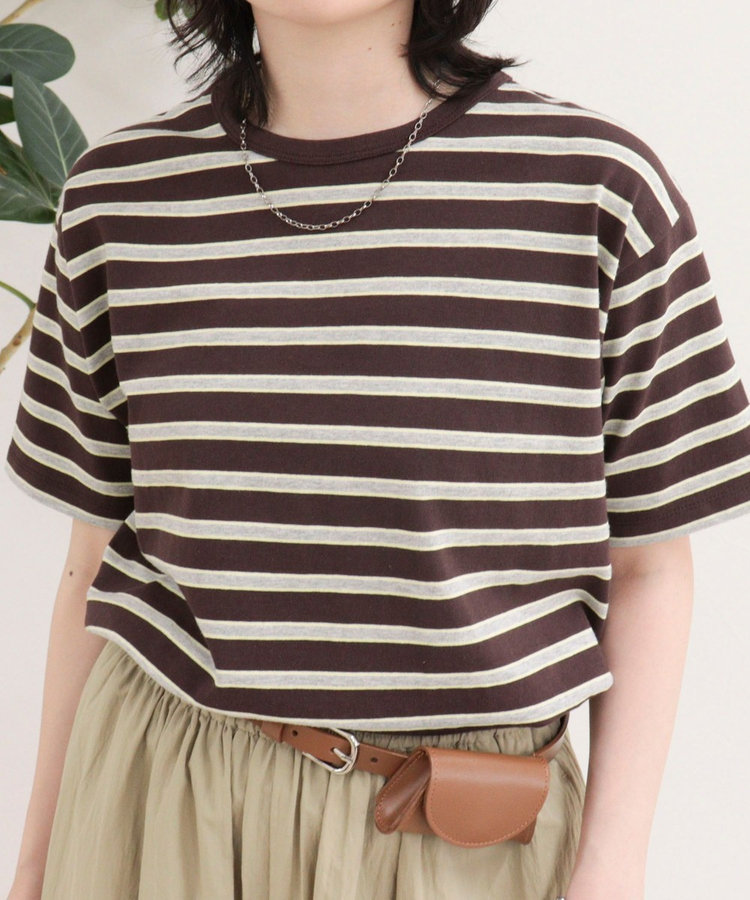 【汗ジミ軽減】ボーダーTシャツ